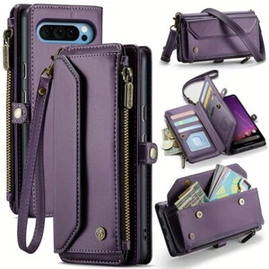 Crossbody for Google Pixel 9 Pro XL 9A 8 Pro 7A Pixel 9 Case Wallet Card Holder - Picture 1 of 20