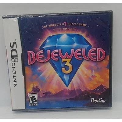 Bejeweled 3 (Nintendo DS, 2011) Novo em folha lacrado - Imagem 1 de 3