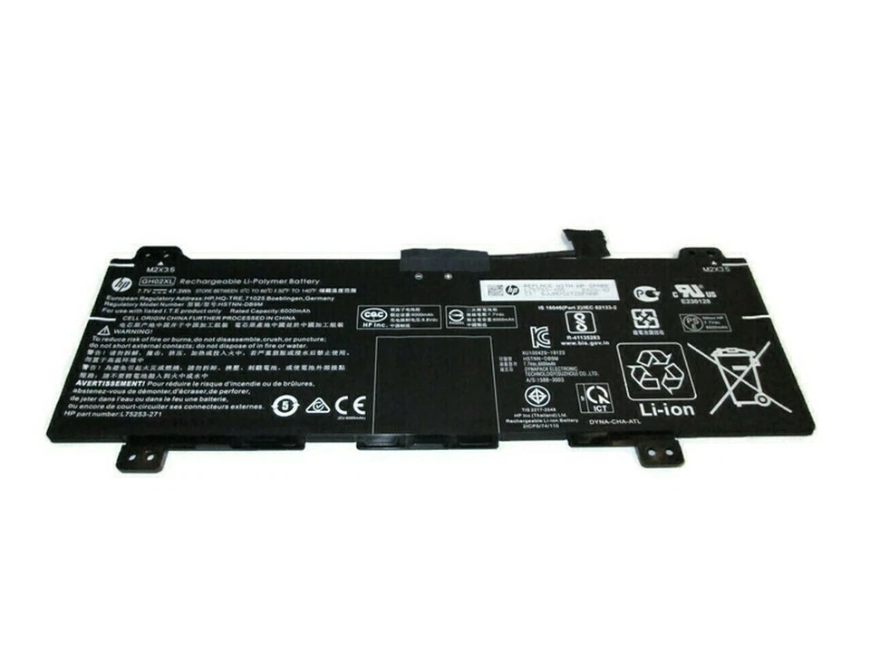 Nueva Batería Original HP Chromebook X360 14A-CA 14A-Na 14B-CB 47.3WH L75783-006 EE. UU. Foto 1 de 1
