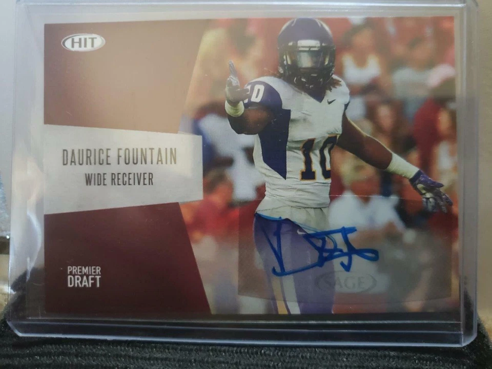 2018 SAGE Hit Daurice Fountain Autograph Rookie Card - Image 1 of 1