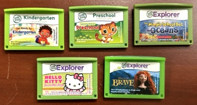Lote de 5 juegos de aprendizaje Leap Frog LeapPad Explorer LeapPad 1 2 3 XDI Ultra Ultimate Foto 1 de 3