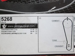 Gates courroie d/'entraînement ventilateur rib-courroie ventilateur pour suzuki vitara 2.0 grand J20A ft gt