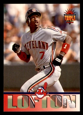 1994 Triple Play Kenny Lofton    #115 Cleveland Indians - Image 1 of 2
