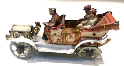 Meyer Penny alemán años 20 juguete automático con conductor y 2- mujer Foto 1 de 4