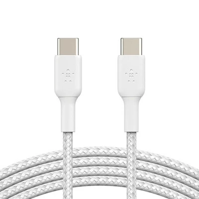Cable Belkin CAB004bt1MWH Trenzado 1m USB-C a USB-C - W Foto 1 de 4