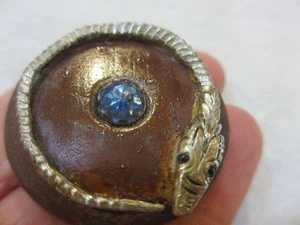 VTG Serpent Design Sewing Button AS-IS 1.25" - Picture 1 of 6