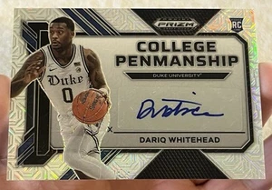 2023 Panini Prizm Draft Picks Dariq Whitehead Mojo Auto /25 Duke RC Autograph - Picture 1 of 3