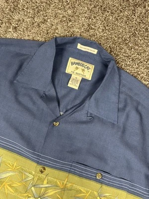 Camisa De Colección Bamboo Cay Para Hombres M Años 90 Rayón Hawaiano Campamento Aloha Ropa de Resort Costera Foto 1 de 4