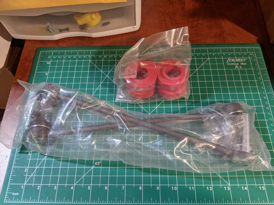 Barra estabilizadora delantera de 2 piezas apta para Dodge Caravan 2001-2007 Foto 1 de 1