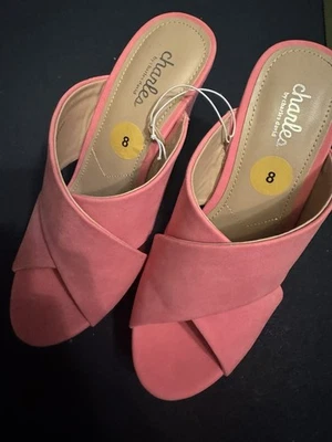 Cuñas Charles David rosa talla 8 para mujer Foto 1 de 4