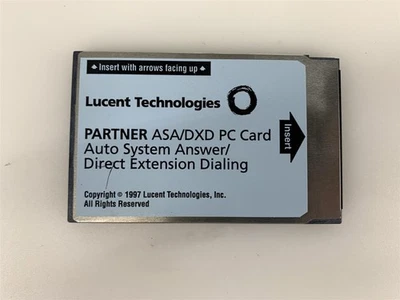 Lucent Partner ASA/DXD PC Card Auto System Answer/Direct Extension Dialing - Image 1 of 2