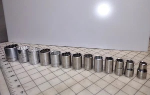Juego de enchufes Craftsman SAE 1/2" Drive 12pt 13 piezas 7/16" a 1-1/4" EE. UU. - Imagen 1 de 11