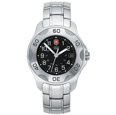Victorinox Swiss Army 24685 Officer’s LS Ratchet, Black Dial, Bracelet (New) - Image 1 of 4