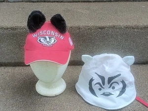 University of Wisconsin Badgers MÜTZEN KAPPE MIT BUCKY OHREN Jugendgröße EIMERHUT - Bild 1 von 16