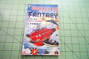 1950's WORLDS OF FANTASY Scarlet Invaders D.R. Mencet John Spencer Co UK PULP SF - Picture 1 of 4
