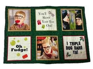 A Christmas Story Set Of 2 Ralphie Reversible Placemats 12” X 17” & Pot Holder - Picture 1 of 11