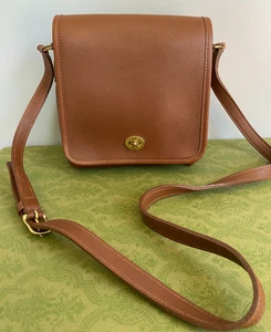 COACH VTG #9076 Legacy Companion Flap Crossbody Leather Bag, Costa Rica - Brown - Picture 1 of 10