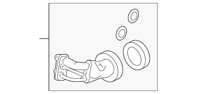Genuine Honda 2009-2015 Pilot Pipe Assembly 80216-STX-A01 - Image 1 of 2