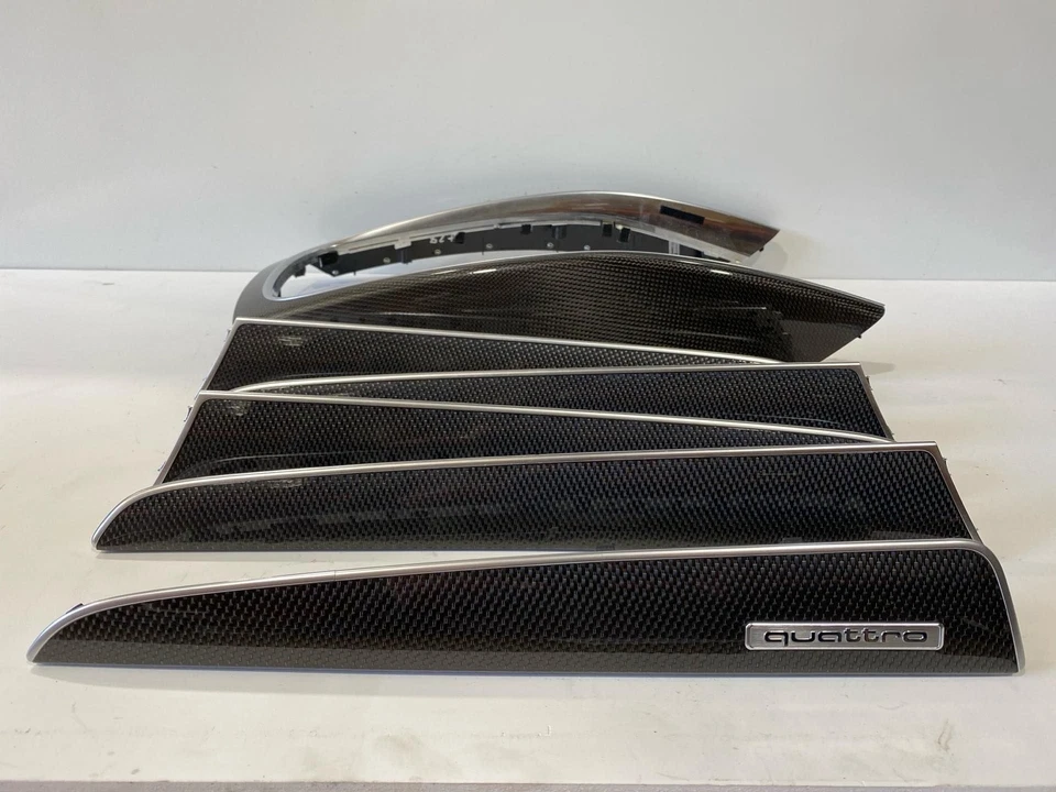 2014-2016 Audi SQ5 OEM Carbon Fiber Interior Door Dash & Console Trim Set (TL) Foto 1 de 4