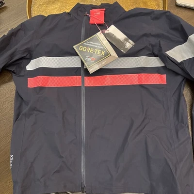 NEW Size XL Rapha Men’s Brevet Gore-Tex® Rain Jacket Extra Large Dark Navy - Image 1 of 4