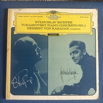 TCHAIKOVSKY PIANO CONCERTO No.1 - RICHTER / KARAJAN DEUTSCHE EX/VG+ - Image 1 of 4