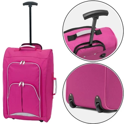 Handgepäck Trolley Bordcase 55x33x20cm 35L pink leicht 2 Rollen Koffer - Bild 1 von 4