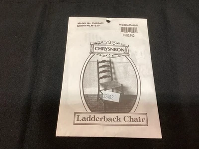 Mini kit CHRYSNBON FAÇA VOCÊ MESMO nº. Cadeira Ladderback M-520 Heritage In Miniatures Antiga Nova - Imagem 1 de 2