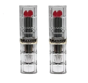 Pack of 2 L'Oreal Paris Colour Riche Shine Lipstick, Enamel Red # 924 - Picture 1 of 5