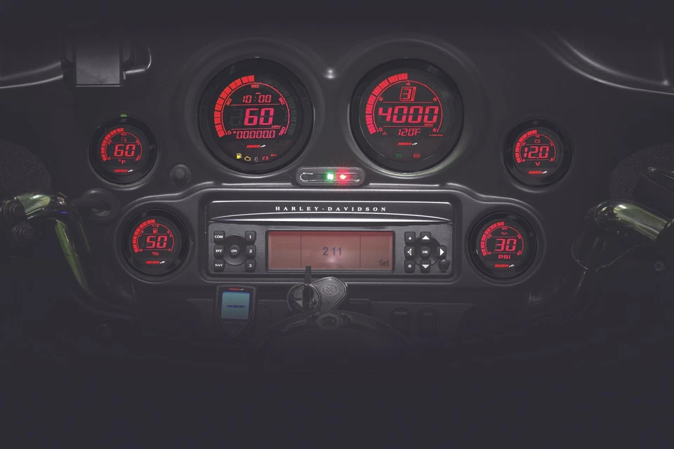 Koso North America - BA050904 - Digital Gauge Cluster, Black