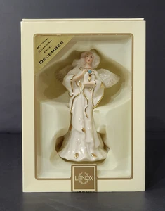 Lenox My Own Guardian Angel December Figure Statue 5" Green Birthstone Box Paper - Picture 1 of 21