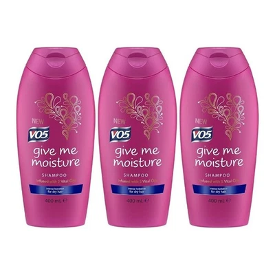VO5 Give Me Moisture Shampoo for Dry Hair 400 ML - Pack of 3
