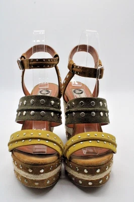 LANVIN Platform Studded Wedge - Size 6 - Image 1 of 4