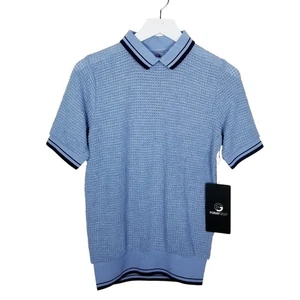 NEW Foray Golf Waffle Knit Polo Short Sleeve Pullover - Size Small - Picture 1 of 5