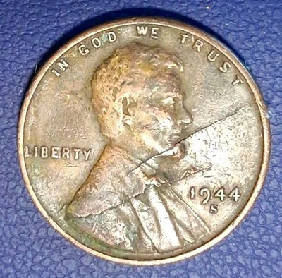 1944 S Lincoln  1c lamination ERROR - Image 1 of 4