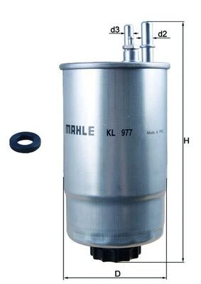 KL 977D MAHLE Fuel Filter for CITROËN,FIAT,PEUGEOT - Image 1 of 2