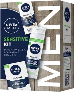 Sensitive Kit Cofanetto Regalo Uomo, Set Regalo Con Schiuma Da Barba 200 Ml, Bal - Foto 1 di 5