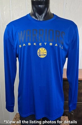 Golden State Warriors Basketball L/Sleeve UNK Athletic Shirt Men's Blue Sz L - Image 1 of 4