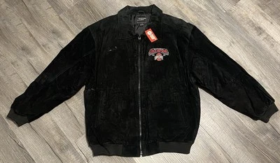 Chaqueta de cuero Ohio State Buckeyes 2002 National Champions G-III negra XL Foto 1 de 4
