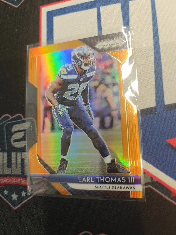 2018 Panini Prizm Prizms Orange #20 Earl Thomas III /249 - Image 1 of 2