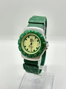 [Exc+5] TAG HEUER Formula 1 372.513 Professional Lime Green Quartz Watch [Read] - Picture 1 of 12