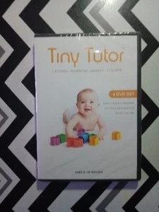 NEW SEALED Tiny Tutor 4 DVD set Letters Numbers Shapes Colors Child Education - Picture 1 of 3