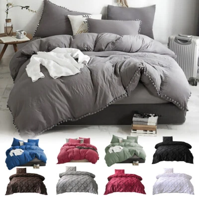 2/3Pc Duvet Cover Set With Pillow Hotel Quality Ultra Soft Cover for Comforter - Image 1 of 4