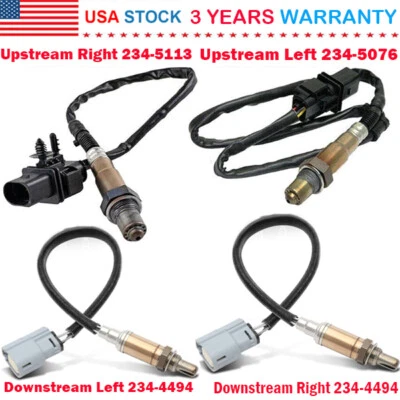 Sensor de oxígeno O2 4 piezas Upstram+Down para Ford F-150 2011 2012 2013 2014 5,0 L 6,2 L Foto 1 de 4