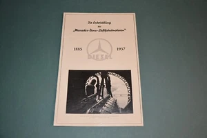 GRAF ZEPPELIN HINDENBURG LZ 129 MERCEDES BENZ DIESELMOTOR WERBUNG BROSCHÜRE - Bild 1 von 6