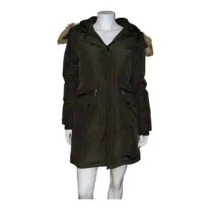 French Connection Hooded Faux Fur Trim Parka Loden Women's Extra Small NWT - Picture 1 of 10