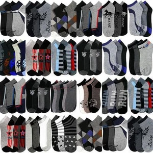 12 Paar Herren Sneaker Socken Farben Muster Baumwolle 39 40 41 42 43 44 45 46 * - Bild 1 von 6