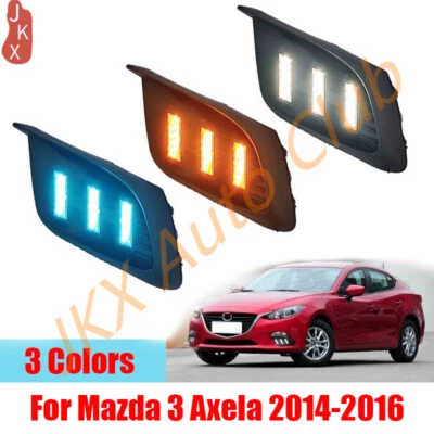 DRL Lámpara de circulación diurna LED parachoques luz antiniebla p apta para Mazda 3 Axela 2014-2016 Foto 1 de 4