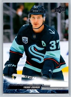 Yanni Gourde 2022-23 Upper Deck HOCKEY #402 Seattle Kraken - Image 1 of 2