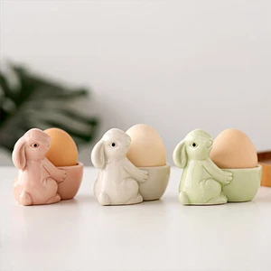 Ceramic Egg Cups Ceramic Egg Holder Cup For Breakfast Egg Holder Stand Gifts - Picture 1 of 12
