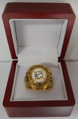 Detroit Tigers - Anillo Serie Mundial 1935 con caja de exhibición de madera Foto 1 de 4